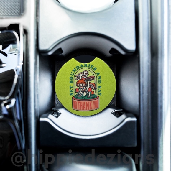 Set Boundaries Car Coasters 2 Pack - Picture 4 of 7